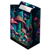 Pilzelfen im Feld Mittlere Geschenktüte (Rückseite Schrägansicht)