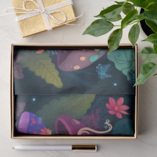 Pilzelfen im Feld Seidenpapier (Geschenk)