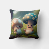 Pilzelfen im Felswirbelkissen Kissen (Rückseite)