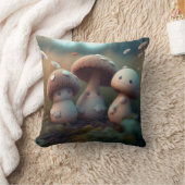 Pilzelfen im Felswirbelkissen Kissen (Decke)