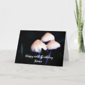 Pilzensaal Natur Personalisiert Geburtstag Mittern Karte (Vorderseite)