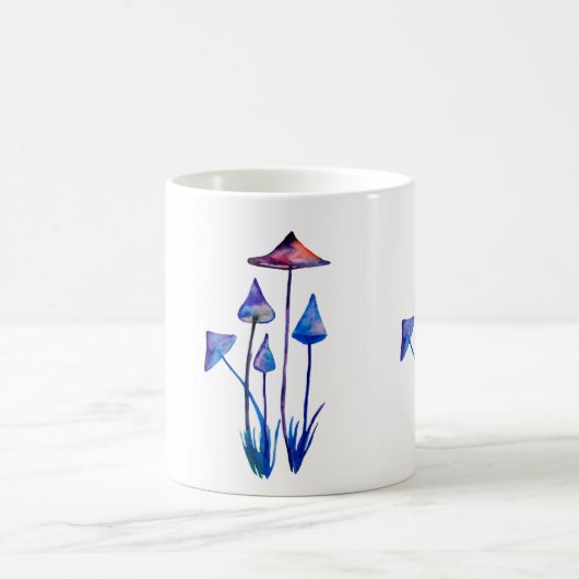 Pilzewatercolor-Kunst-Klassiker-Tasse Kaffeetasse (Mittel)
