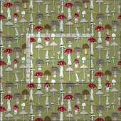 Pilzfarn Stoff (Kachel)