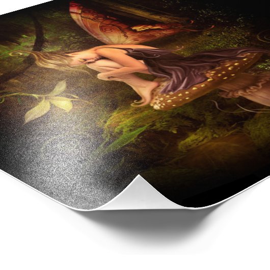 Pilzfee Fotodruck (Ecke)