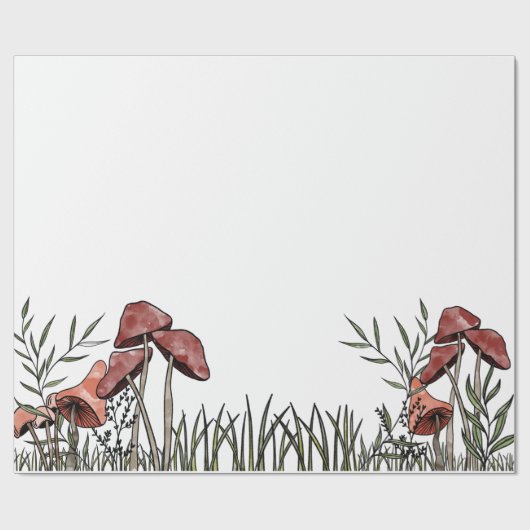 Pilzfeld Geschenkpapier (Flach)