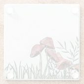 Pilzfeld Glasuntersetzer (Rückseite)