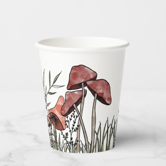 Pilzfeld Pappbecher (Vorderseite)