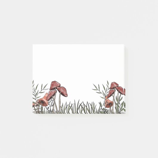 Pilzfeld Post-it Klebezettel (Vorderseite)