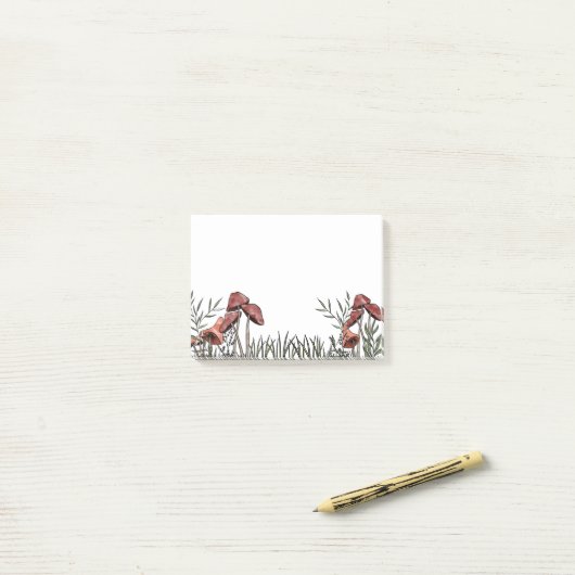 Pilzfeld Post-it Klebezettel (Auf Schreibtisch)