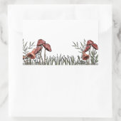 Pilzfeld Rechteckiger Aufkleber (Tasche)