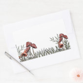 Pilzfeld Rechteckiger Aufkleber (Umschlag)