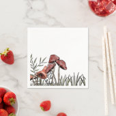 Pilzfeld Serviette (Beispiel)