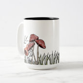 Pilzfeld Zweifarbige Tasse (Vorderseite Links)