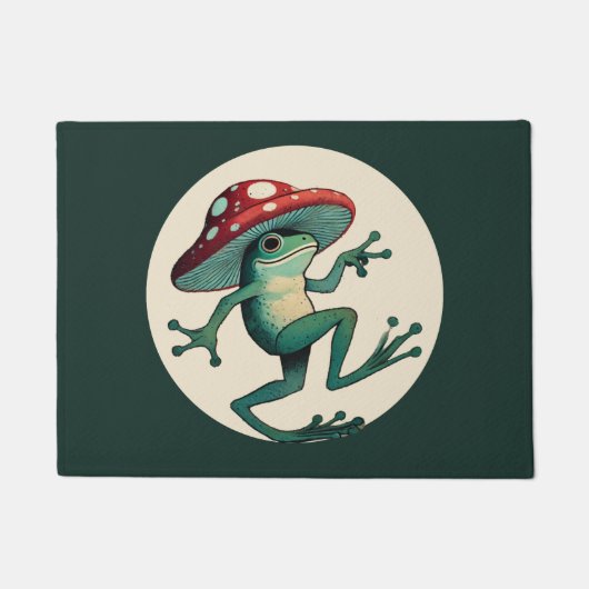 Pilzfrosch Fußmatte (Vorderseite)