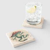 Pilzfrosch Steinuntersetzer (Seitenansicht)