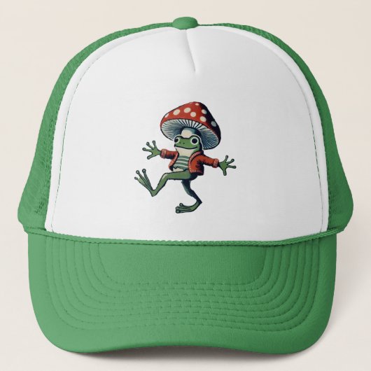 Pilzfrosch Truckerkappe (Vorderseite)