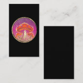 Pilzgalaxie Psychedelic Graphic Visitenkarte (Vorne/Hinten)