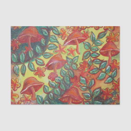 Pilzgewebpapier Seidenpapier (Vorderseite)