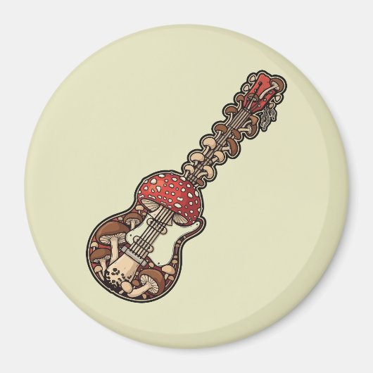 Pilzgitarre Magnet (Vorne)