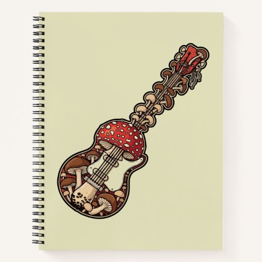Pilzgitarre Notizblock (Vorderseite)