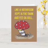 Pilzgrusskarte Karte (Gelbe Blume)