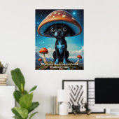 Pilzhasen und Welpenpfähle: Galaktischer Spaß Poster (Heimbüro)