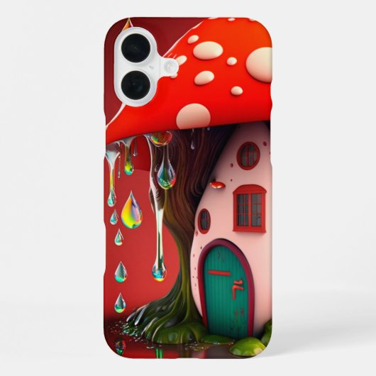 Pilzhaus-Handyhülle iPhone Hülle (Rückseite)