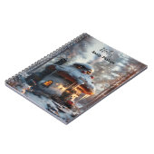 Pilzhaus im Schnee Notizblock (Linke Seite)