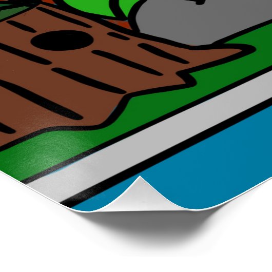 Pilzhaus Poster (Ecke)