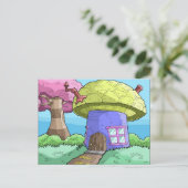 Pilzhaus Postkarte (Stehend Vorderseite)