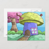 Pilzhaus Postkarte (Vorne/Hinten)