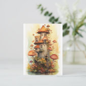 Pilzhaus Postkarte (Stehend Vorderseite)