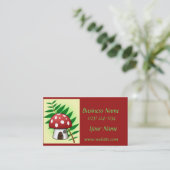 Pilzhaus Visitenkarte (Stehend Vorderseite)