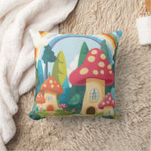 Pilzhäuser und Regenbogen 12 Kissen (Decke)