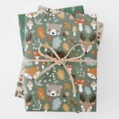 Pilzholz-Fungi-Wald in Pilzen Geschenkpapier Set (Beispiel)