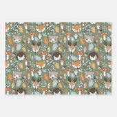 Pilzholz-Fungi-Wald in Pilzen Geschenkpapier Set (Vorderseite)