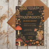 Pilzholz-Tierwald Kinderdusche Einladung