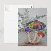 Pilzjagd. Postkarte (Vorne/Hinten)