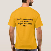 Pilzjagd-Shirt T-Shirt (Rückseite)