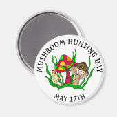Pilzjagdtag 17. Mai Magnet (Vorderseite/Rückseite)