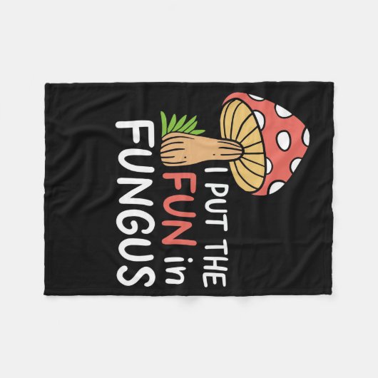 Pilzjäger, den ich in den Fungus steckte Fleecedecke (Vorderseite (Horizontal))