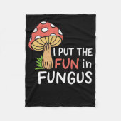 Pilzjäger, den ich in den Fungus steckte Fleecedecke (Vorderseite)