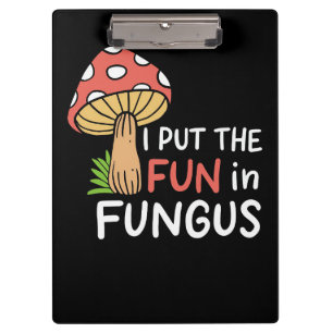Pilzjäger, den ich in den Fungus steckte Klemmbrett