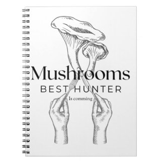 Pilzjäger kommt notizblock