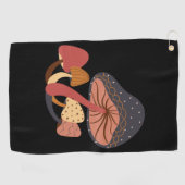 Pilzkaffee Golfhandtuch (Horizontal)