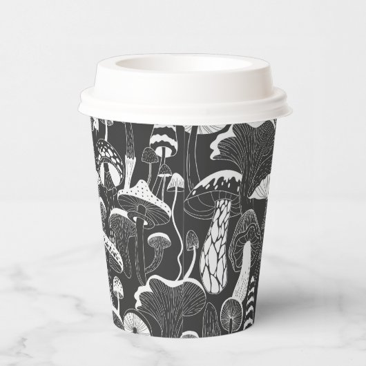 Pilzkaffee Pappbecher (Rechts)