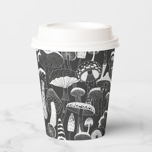 Pilzkaffee Pappbecher (Vorderseite)