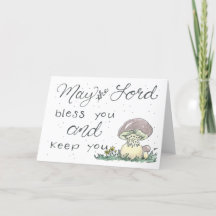 Pilzkarte für Wasserfarben