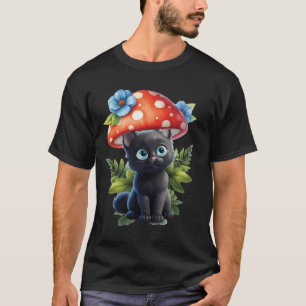 Pilzkatze Vergessen Sie Ihre Morcheln Nie T-Shirt