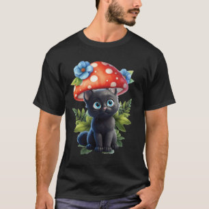 Pilzkatze Vergessen Sie Ihre Morcheln Nie T-Shirt